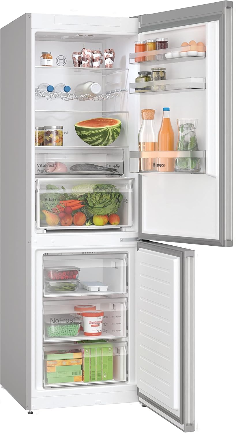2026 KGN367LDF- S&eacute;rie 4,R&eacute;frig&eacute;rateur combin&eacute; pose-libre,186 x 60 cm,Inox