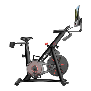 2026 2025 Vélo d’Intérieur Yesoul G1M Max avec Résistance Magnétique, Écran LCD et Siège Réglable - Vélo d’Exercice Silencieux à 16 Niveaux pour Salle de Sport à Domicile, Entraînement Cardio avec Connectivité APP