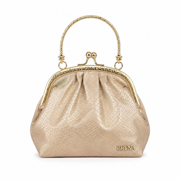 Bryna Women's Rose Gold Frame Clutch Evening Bag