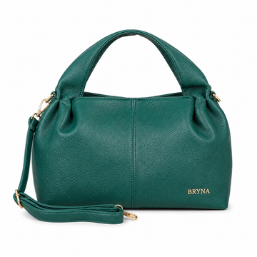 Bryna Women's Green Leather Hobo Shoulder Handbag