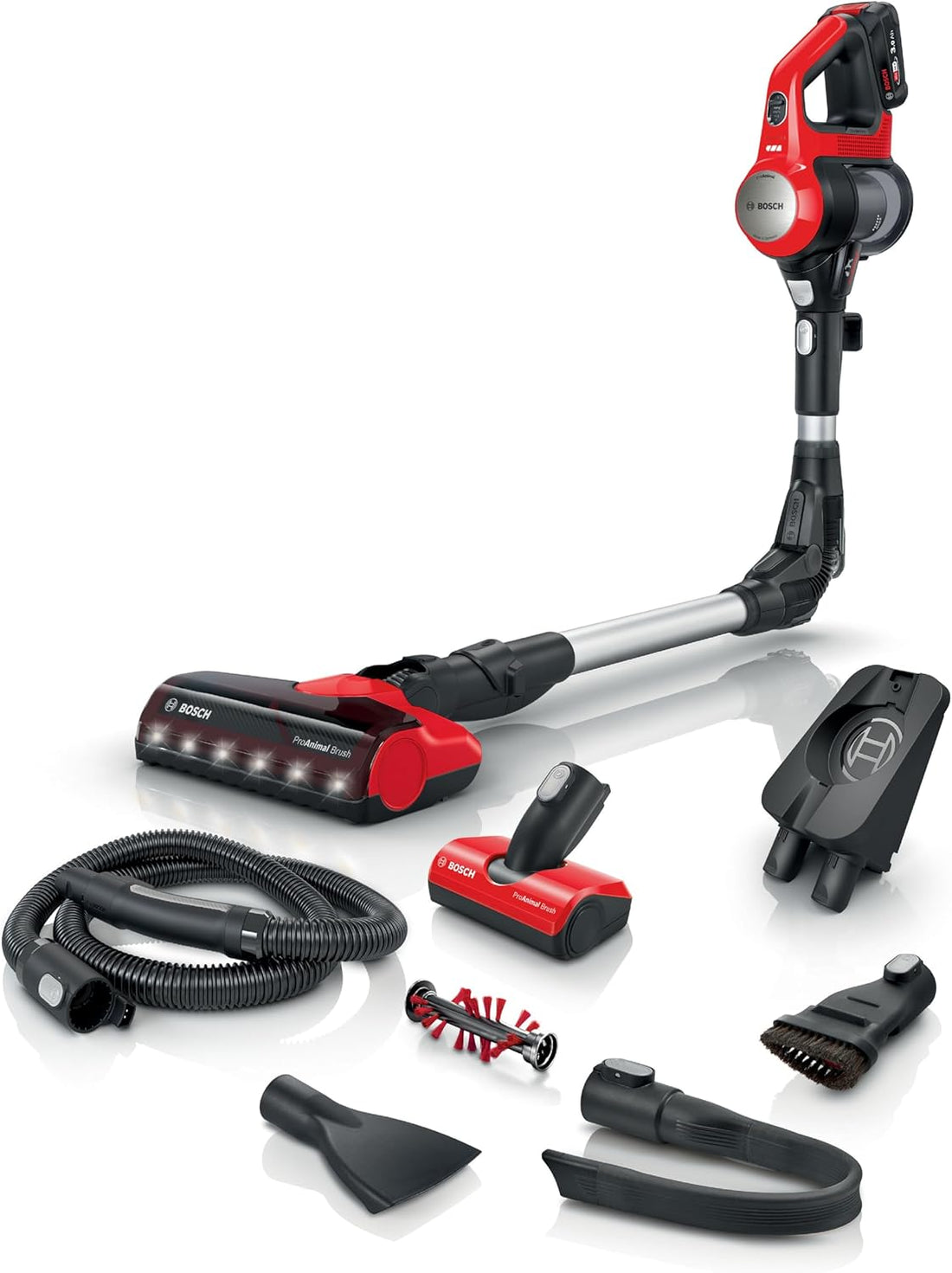 2026 2025 Bosch BCS711PET Scopa elettrica ricaricabile Unlimited 7 ProAnimal Rosso (Bosch Unlimited 7 BCS711PET ProAnimal)